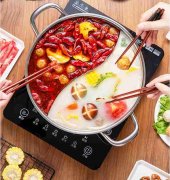 喝著啤酒聽著歌,激光焊接的鴛鴦鍋。